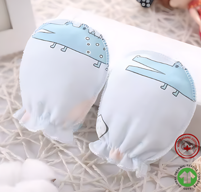 5 Pairs Newborn Baby Gloves – Organic Cotton, Special Design