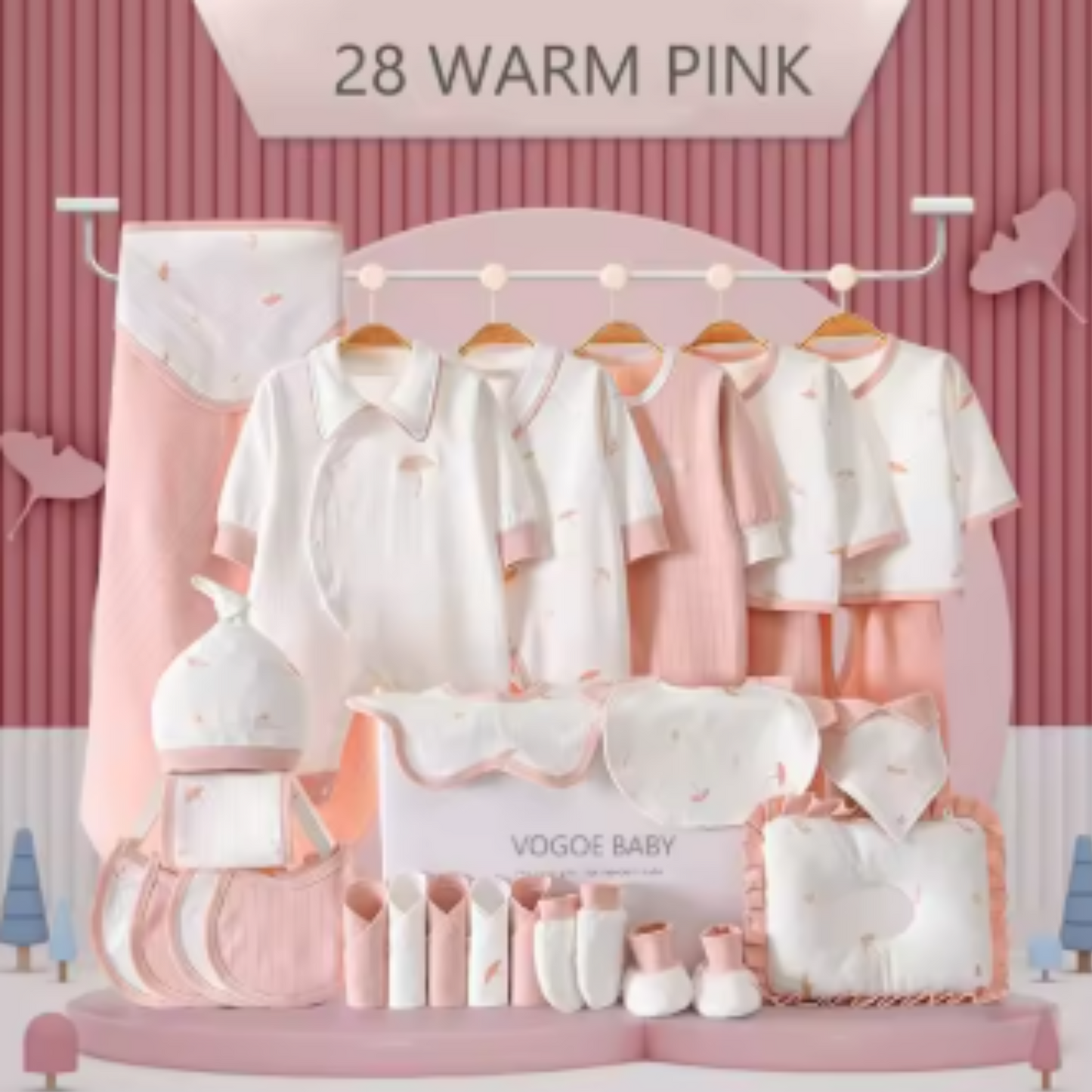 Organic Cotton 28-Piece Premium Set