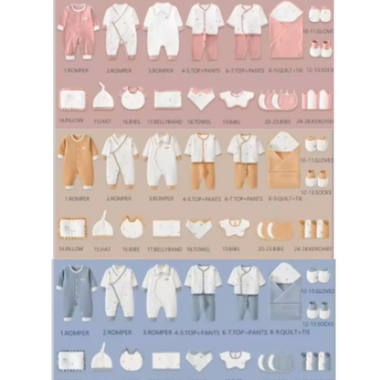 Organic Cotton 28-Piece Premium Set