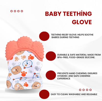 Baby Teething Glove-Cartoon teething gloves