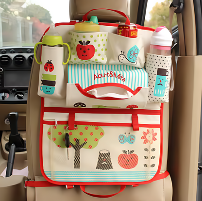 Cute Cartoon Lion Car Organizer – Seat Back Storage Bag