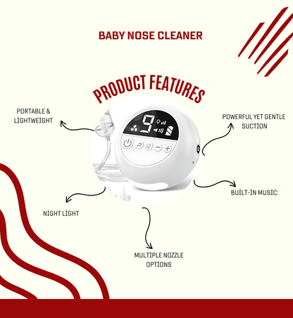 Baby Nasal Aspirator – Electric Nose Cleaner with Music & Night Light