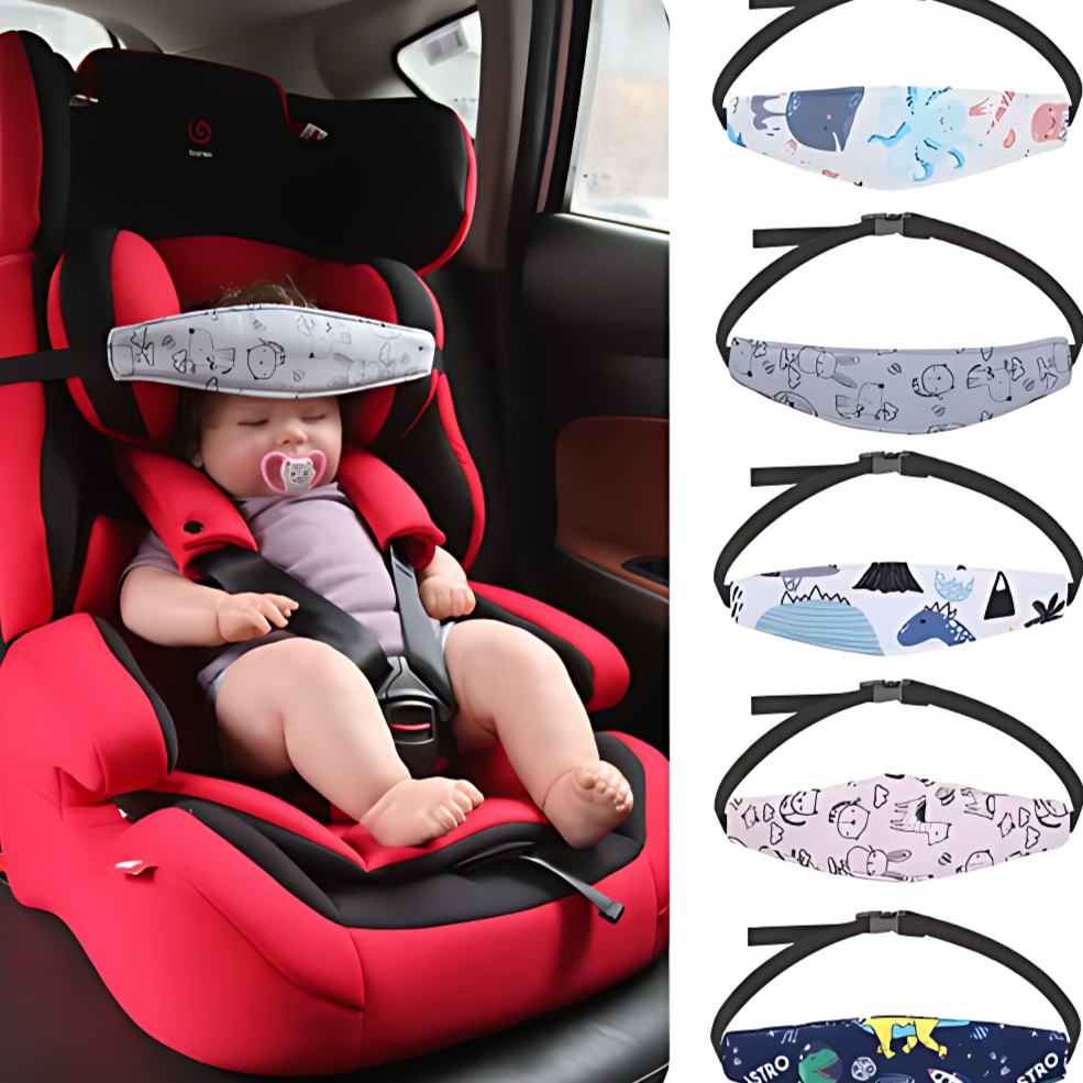 Infant Car Seat Head Support – Adjustable Sleep Positioner Pillow